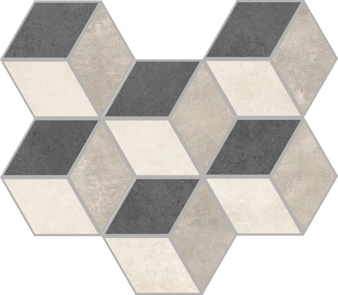Cubo 3d toni caldi