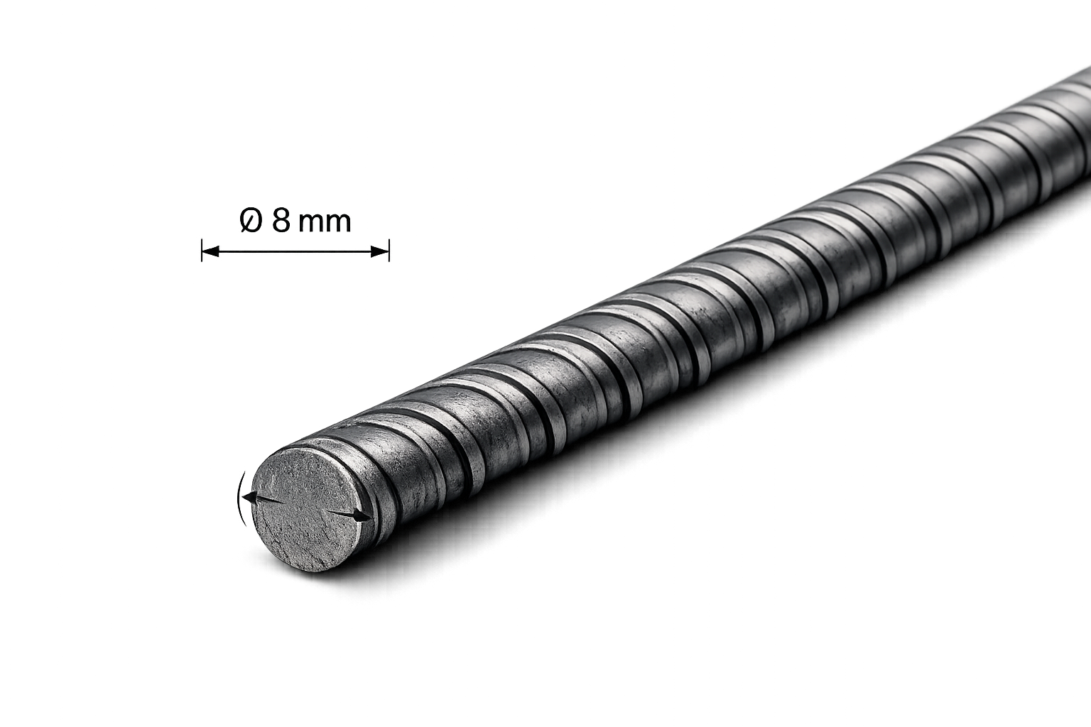 Verga ferro Ø 8 mm 6 m