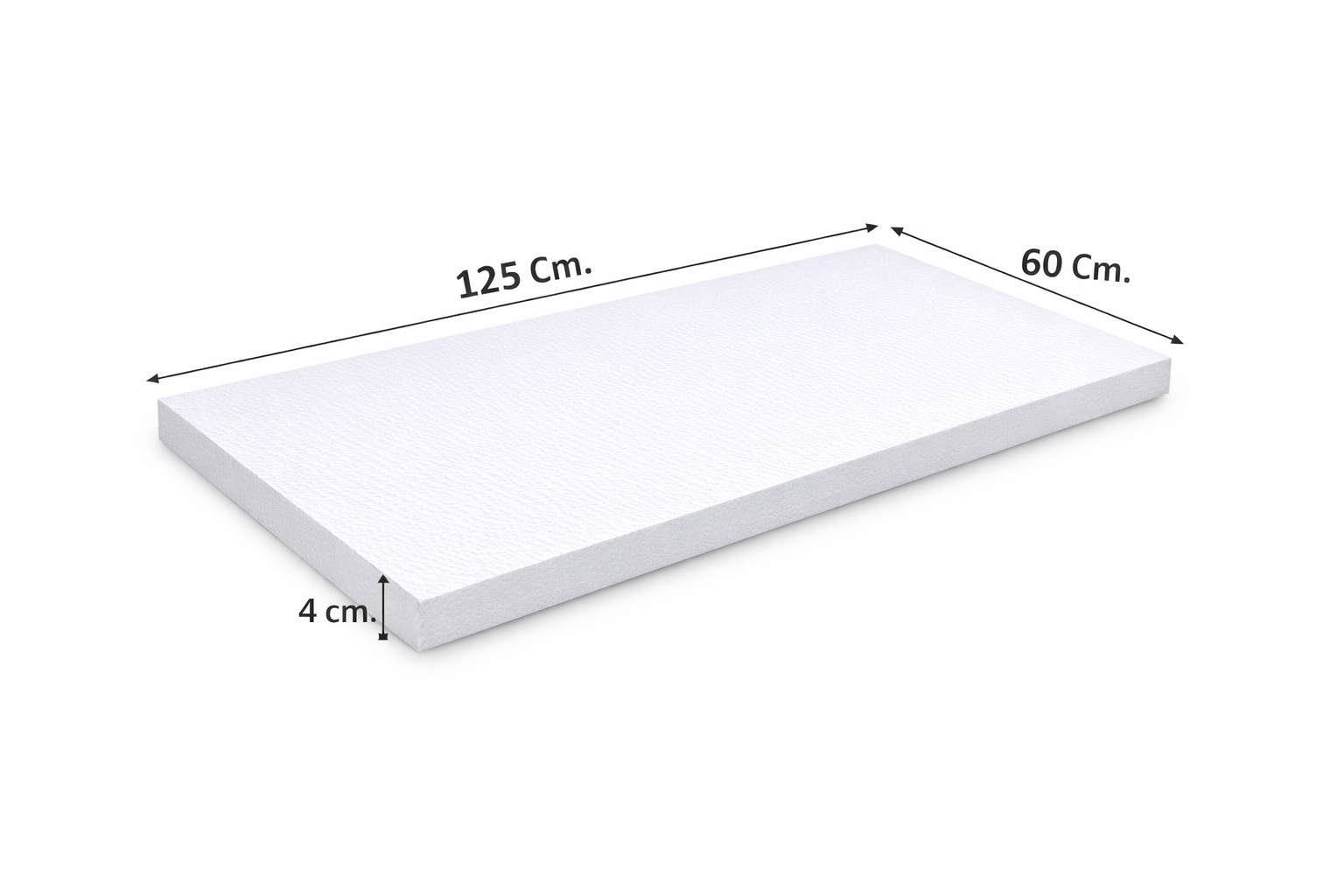 Pannello polistirene da 4 cm 125x60