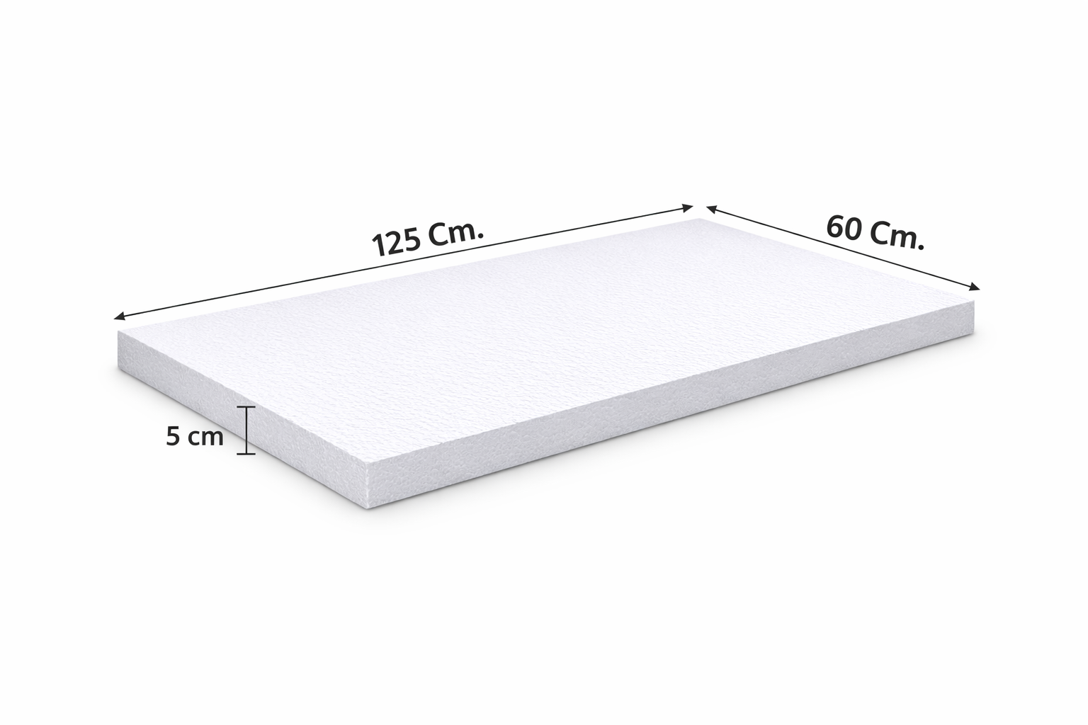 Pannello polistirene da 5 cm 125x60
