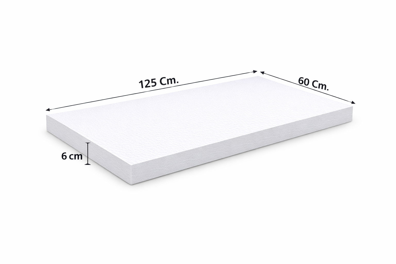 Pannello polistirene da 6 cm 125x60
