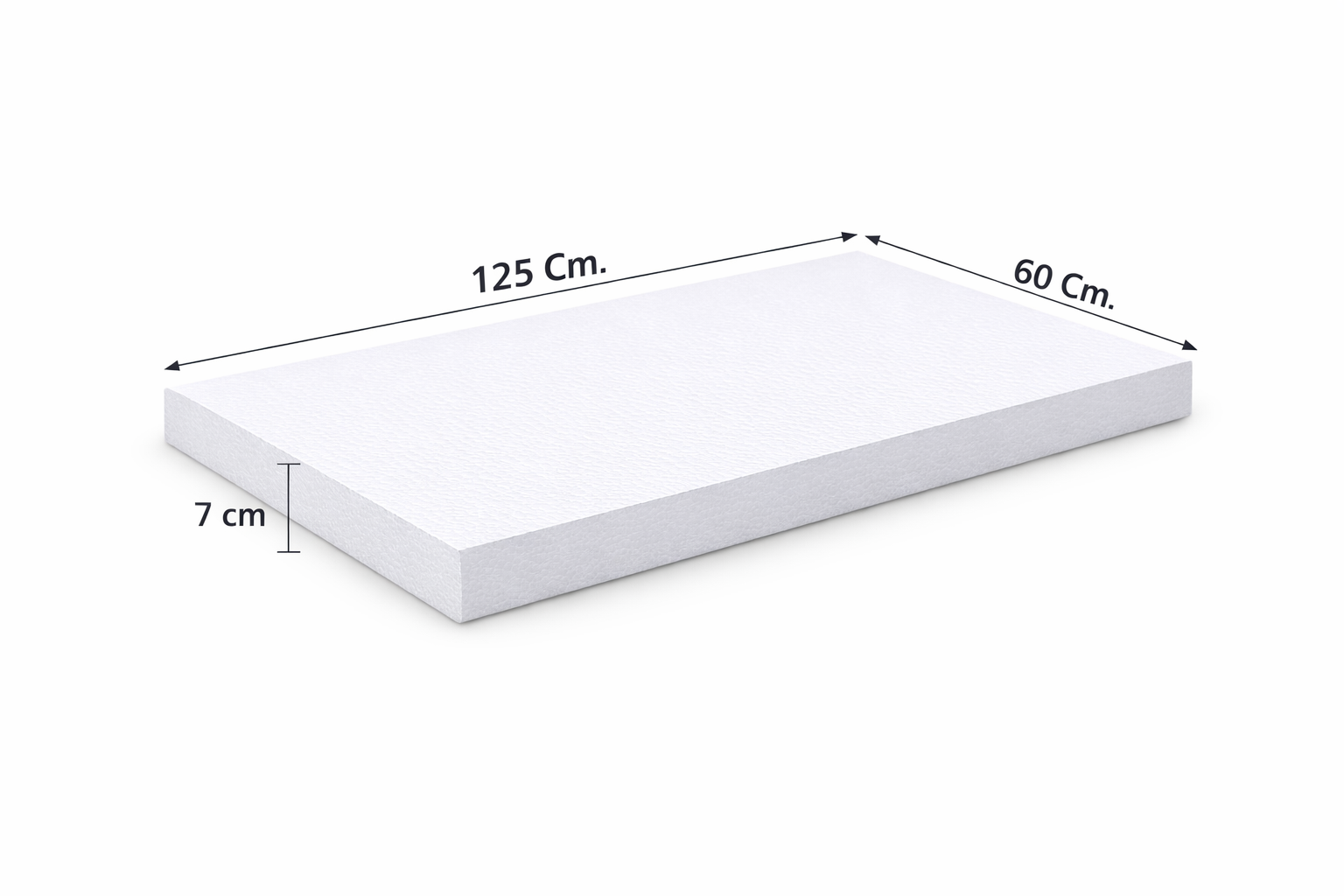 Pannello polistirene da 7 cm 125x60