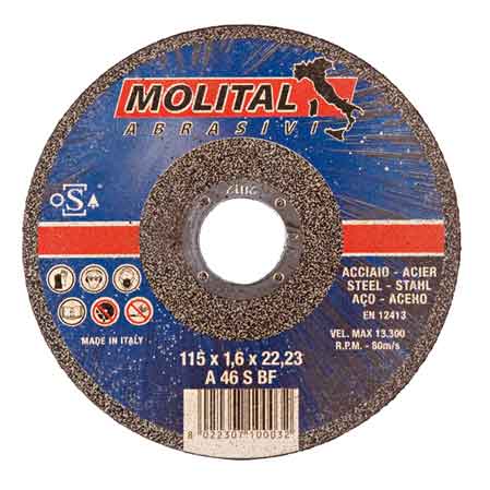 Disco da taglio per ferro sottile molital