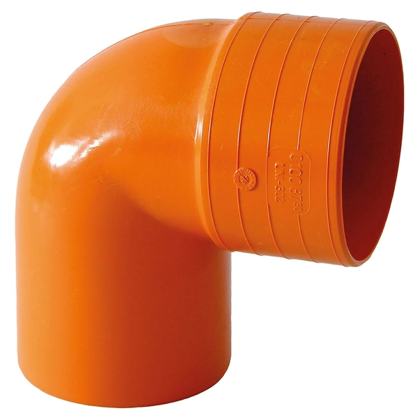 Curva pvc arancio