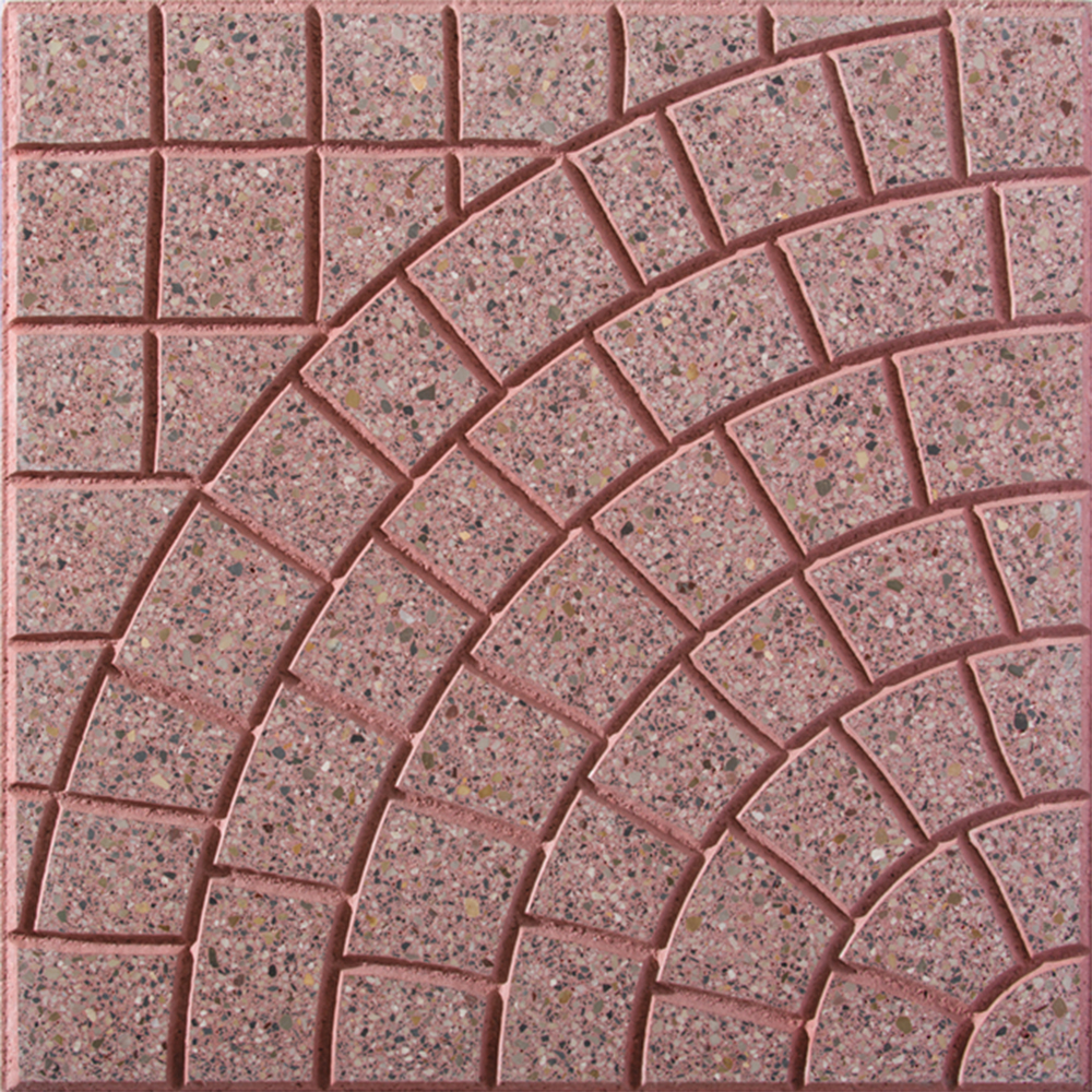 Curvo levigato rosso 40x40