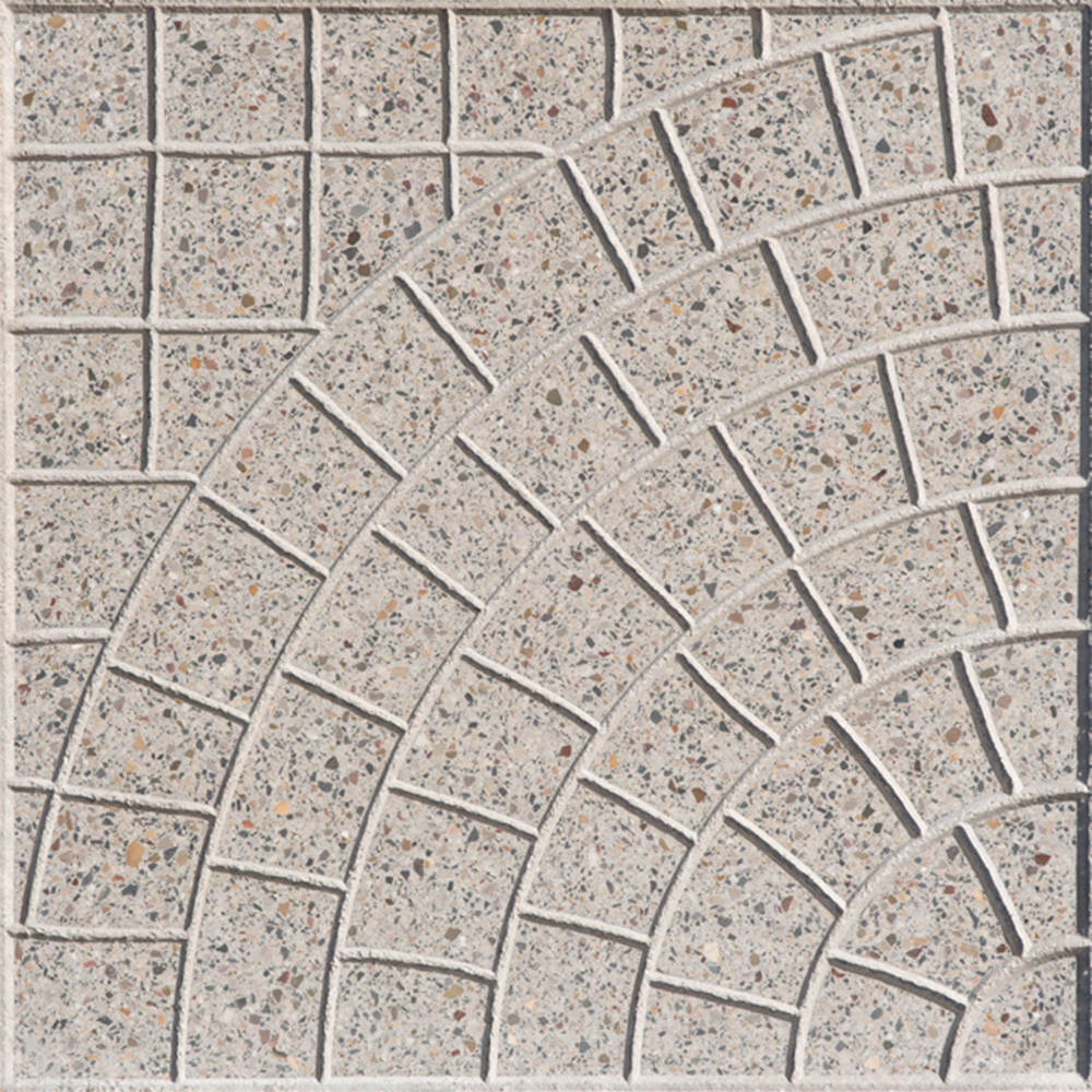Curvo levigato grigio 40x40